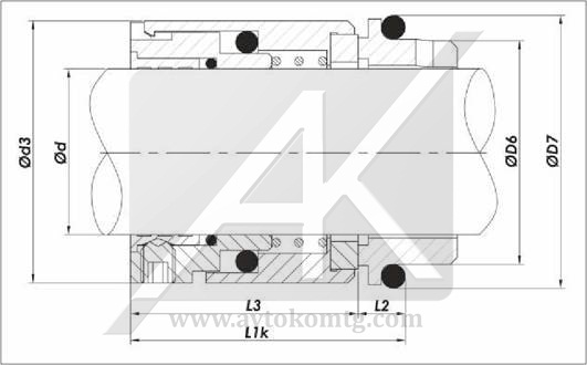 Торцевое уплотнение BV-TNG