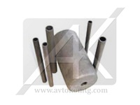 Graphite components in the continuous casting process